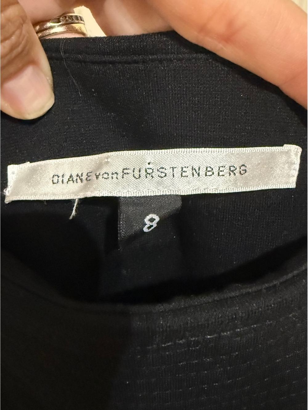 Diane von Furstenberg Square Neck Cocktail Dress Size 8 - Picture 3 of 4